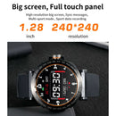 Smart Watch for Android Mens Heart Rate Blood Pressure Monitor Black+Red