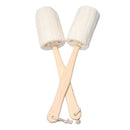 Loofah Wooden Handle Bath Shower Brush Long Handle Thick Loofah Bath Towel  T3K9