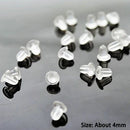 Elegant 500pcs Silicone CLEAR RUBBER EARRING BACK Stoppers Accessory for Lady