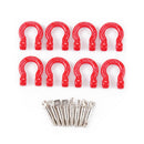 8pcs Metal Rescue Hook Front/Rear Bumper Pull Ring Kit for Hpi Axial RC Car