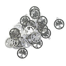 30x Alloy Round Tree Tags Pendant Charms Necklace Bracelet Jewelry Findings
