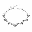 Korea Style Wedding Jewelry White Butterfly Shaped Crystal Rhinestone Imita M4N1
