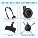 Call Center Noise Cancelling Clear Chat Portable With Microphone USB Headset