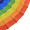 1PCS Rainbow Fan Hand Held Folding Fan Dance For Decoration Fan Art Crafts D Kw