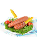 10pcs/set Stainless Steel Corn Holder Skewers BBQ Grill Prongs Fruit Forks