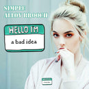 Creative Notes Message Card Brooch Badges Backpack Pins Jewelry (Style 5)