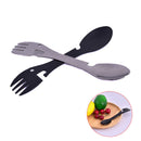 1PC Multifunctional Spoon Fork Outdoor Camping Stainless Steel For Camping Coo-