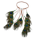 Peacock Boho Headband Feather Headpiece Peacock Costume Ethnic Wedding Women