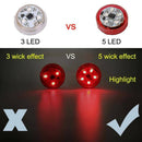 Pack of 2 Car Door 5LED Safety Warning Light Strobe Flash Lamp Waterproof 2Pcs