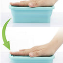 Folding Silicone Bowl Lunch Box Food Container for Office School Camping