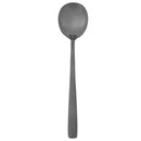 Stainless Steel Dinner Soup Spoon Student Outdoor Picnic Tableware (Black)