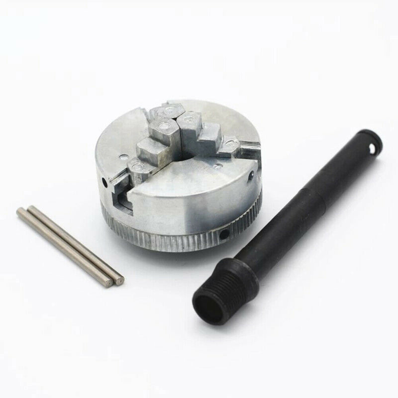 Z011 Mini Lathe Drill Zinc Alloy Three Jaw Chuck Clamp with Connecting Rod