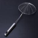 Home Wall Grip Stainless Steel Spiral Net Strainer Ladle 17.5cm