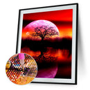 5D DIY Tree Full Drill Diamond Embroidery Paintings Cross Stitch (Purple)