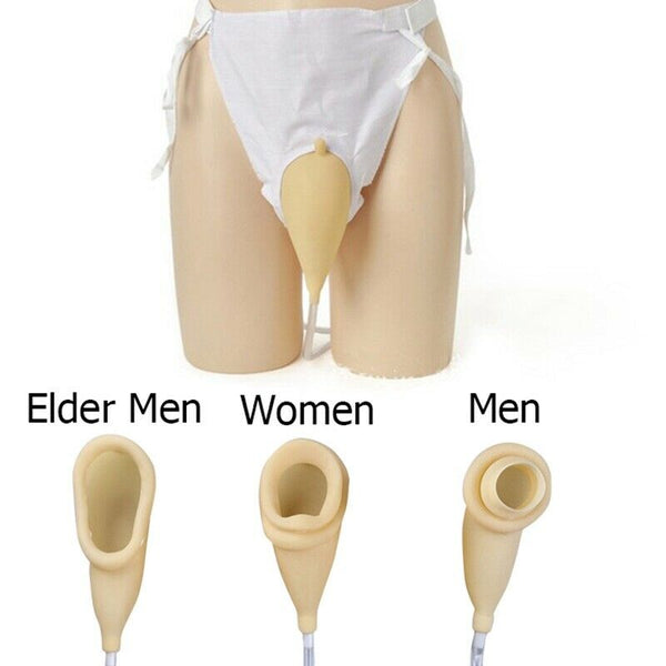 Men Urinals Latex Urine Collector Bedridden Breathable Urine Bag Urinary In B1X9