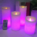 3Pcs Color Change Gradient Led Candles Remote Control Electronic Flameless