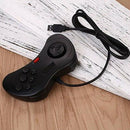Gamepad Usb Classic Style Wire Handle For All 16-Bit Md Games From Sega Bla