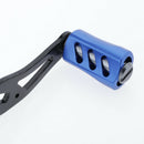 Reel Handle for Baitcasting Drum Raft Reel Double Handle - Blue Aluminum Alloy