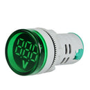 2x Round LED Digital Display Voltage Meter Ampermeter Monitor Indicator 60v-500v