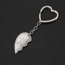 1Pair Best Bitches Engraved Heart Keychain Keyring For Friends Friendship G