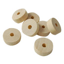 100pcs Abacus Natural Wood Teething Beads DIY Baby Teether Jewelry Making