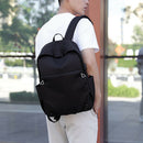 Casual Solid Color Backpack Simple Oxford Bag College Wind Backpack Outdoor