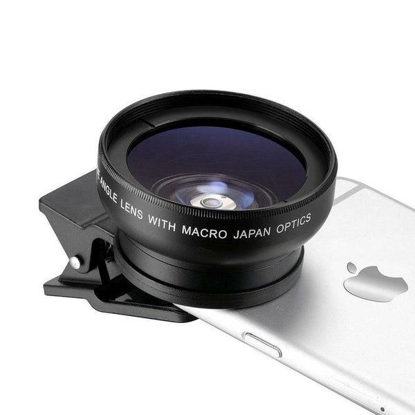 2 in 1 photography kits 0.45x Wide Angle Lens&12.5x Macro Lens for Mobile phone
