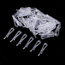 200Pcs 40*3mm Plastic Clip With Teeth For Dress Shirt Garment Packaging DIY