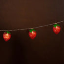 Strawberry Battery Operated LED String Lights Decoration For Christmas Wreath