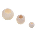 220 Pieces Natural Wood Beads For Crafts Loose Solid Wood Spacer Beads