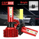2pcs CSP Chip H7 LED Headlight Fog Bulbs Kit High Power Canbus 6000K Whi_