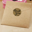 24 Pcs THANK YOU Kraft Seal Stickers Label for Wedding Favor/Envelope/Card SE