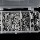 500Pcs High Strength Fishing Crimps Sleeves Full Size Kit Leader Rigging Tackle