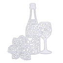 Flower Wine Steel Cutting Dies Stencil For DIY Scrapbook Paper Card