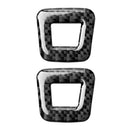 2x Carbon Fiber Roof Microphone Frame Trim Cover for Alfa Romeo Giulia 2017-2019