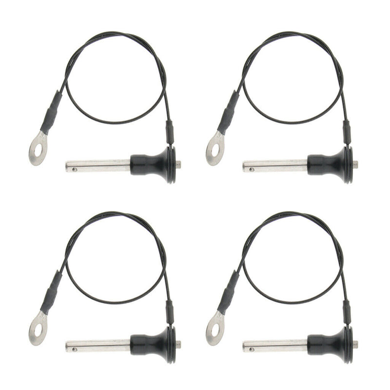 4x Stainless Steel Ball Lock Quick Release Pin Push Button - 8-35mm