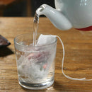 100x Tea Filter Bags Empty Drawstring Disposable Tea Infuser Teabags 7x9.5cm