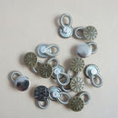 6 Pcs Pants Collar Extenders Jeans Fix Metal Button Durable Engraved With Spring