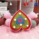 DIY LED Diamond Painting Heart Embroidery Full Special Shaped Drill Light