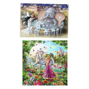2Pcs Fantasy DIY 5D Diamond Painting Cartoon Embroidery Kit For Room Decor