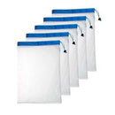 5PCS/Set Polyester Washable Reusable Produce Bags, Eco-friendly Soft Premiu