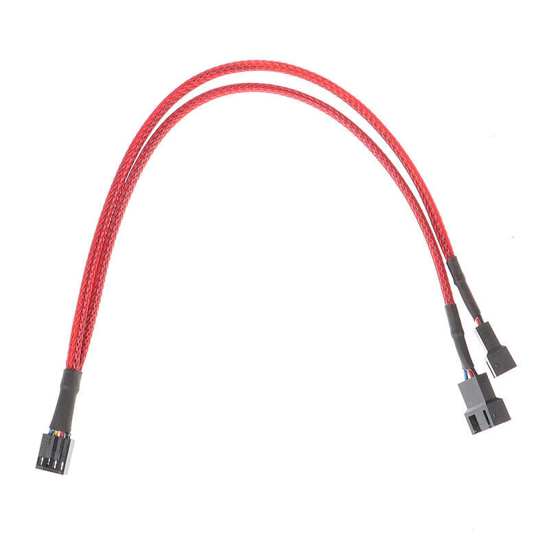 Motherboard Cooler Fan Line Extension Splitter 4Pin 3Pin Fan Cable  Adapter W Kw