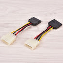 Molex to SATA Power Adaptor Cable 4 pin to 15 pin For HDD Hard Drive Kw