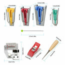 60x Bias Tape Maker Kit Set for Sewing Quilting Awl & Binder Foot Case ToolT Gn