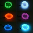 Red 2M 12V LED Car Auto Interior Decorative Atmosphere Lamps Lights Strip U4Z3