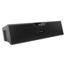 Sardine Bluetooth Speakers with FM Radio, Alarm Clock, Built-in Mic, LED Di