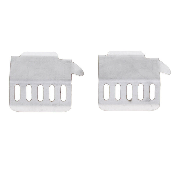 2x Stainless Steel Chassis Alxe Skid Plate for 1/10 Traxxas RC Rock Crawlers