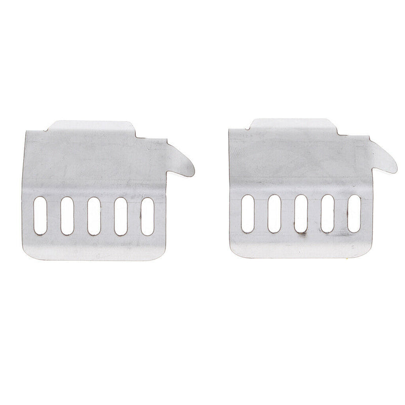 2x Stainless Steel Chassis Alxe Skid Plate for 1/10 Traxxas RC Rock Crawlers