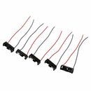 5pcs 4.3" Wire Leads Black Battery Storage Slot Holder 1 x 12V 23A/27A S5O2