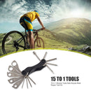 15 in 1 Bicycle Repair Tool Spoke Plum Socket Wrench Hex Key Screwdriver